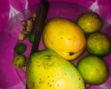 A picture of step 1 of Sangria🥭🍋🍊.