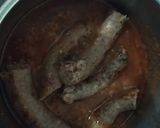 A picture of step 4 of Gravy and Boerewors.