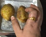 A picture of step 3 of Double Baked Potato-Egg Jackets.