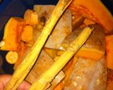 A picture of step 2 of Candied Pumpkin with Sweet Potato.