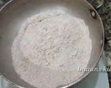 A picture of step 1 of Soft Ragi puttu.
