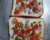 A picture of step 2 of Vegetable Cheese Toast.