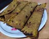 A picture of step 4 of Bajre ka thepla.