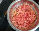 A picture of step 1 of Carrot halwa.