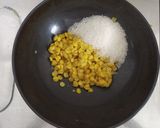 A picture of step 4 of Shravan special sweet Puran Kadubu.