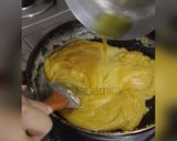 A picture of step 5 of Mysore Pak recipe (without sugar).