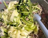 A picture of step 3 of One Pan Zucchini “enchiladas”.