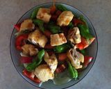 รูปขั้นตอนการทำที่ 4 ของ สลัดพริกญี่ปุ่นเต้าหู้ทอด(ShiShiTo Salad)