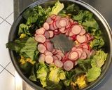 Une image de l'étape 9 de Salade de printemps aux radis cerises et mozzarella di buffala.