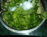 A picture of step 2 of Corriender coconut Chutney.