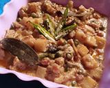A picture of step 8 of Vegetables Qorma.