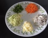 A picture of step 2 of Crunchy brown rice mini pizza  uttapam.