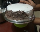 A picture of step 9 of Eggless Choco Forest Cake.