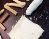 A picture of step 3 of Khoya Rolls.