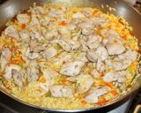 A picture of step 4 of Basmati Rice with Chicken, Jon Style.