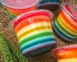 Foto langkah ke 6 dari resep 🌈Puding Pelangi🌈.