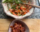 Hình bước làm 6 của món Bruschetta Bacon 🥓