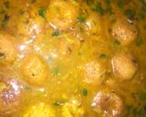 A picture of step 7 of Paneer kofta curry.