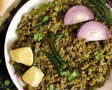 A picture of step 10 of Green Soya Keema.