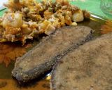 Foto del paso 4 de la receta: Milanesa de berenjena con ensalada! 😋