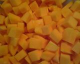 A picture of step 3 of Butternut squash with beef and onions.