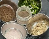 A picture of step 1 of Spinach & Almond Soup { Winter Special }.