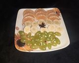 A picture of step 1 of Tricolor fruits.
