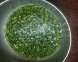 A picture of step 2 of French beans sabji.