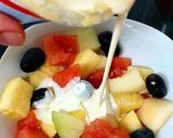A picture of step 2 of My Nice fruit Mix With Cream.