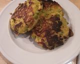 Une image de l'étape 3 de Petites galettes de petits pois et courgettes.