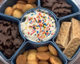 A picture of step 4 of Funfetti Dip/ 90’s Dunkaroo Dip / cake Dip.