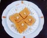 A picture of step 5 of Delicious healthy tasty gram flour dry fruits Burfi.