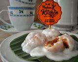 Gambar langkah 4 resipi Kuih koci labu leleh moden.