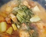 Hình bước làm 2 của món Ba chỉ kho dưa cải chua