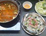 Hình bước làm 4 của món Lẩu Thái tôm càng xanh mực mai