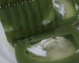 Foto langkah ke 3 dari resep Puding pandan kelapa rasa leci.