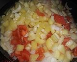 Lecsó tojással recept fázis 2 fotója