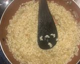 A picture of step 7 of Vishal’s pesto risotto.