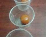 A picture of step 3 of Gulab jamun mousse with White chocolate.