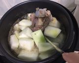 A picture of step 2 of Shark Fin Melon Pork Soup.