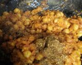 A picture of step 7 of Punjabi chole.