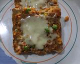 A picture of step 5 of Bread cheesy pav bhaji toast.