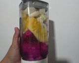 Gambar langkah 2 resipi Pink Tropika.
