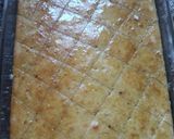 A picture of step 5 of Basbousa #4weekschallenge #Idulfitrirecipescontest.