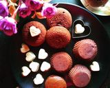 चॉकलेट मफिन्स और चॉकलेट हार्ट्स (chocolate muffins aur chocolate hearts recipe in Hindi) रेसिपी चरण 6 फोटो