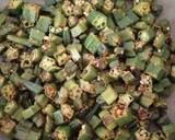 Dry okra curry(bhindi) recipe step 6 photo