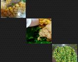 A picture of step 1 of Corn spinach fritters.