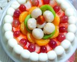 Foto langkah ke 5 dari resep Puding Sutra Buah super Lembut.