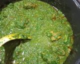 A picture of step 3 of Palak Gosht (My Style).