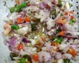 A picture of step 1 of Paneer bhurji.